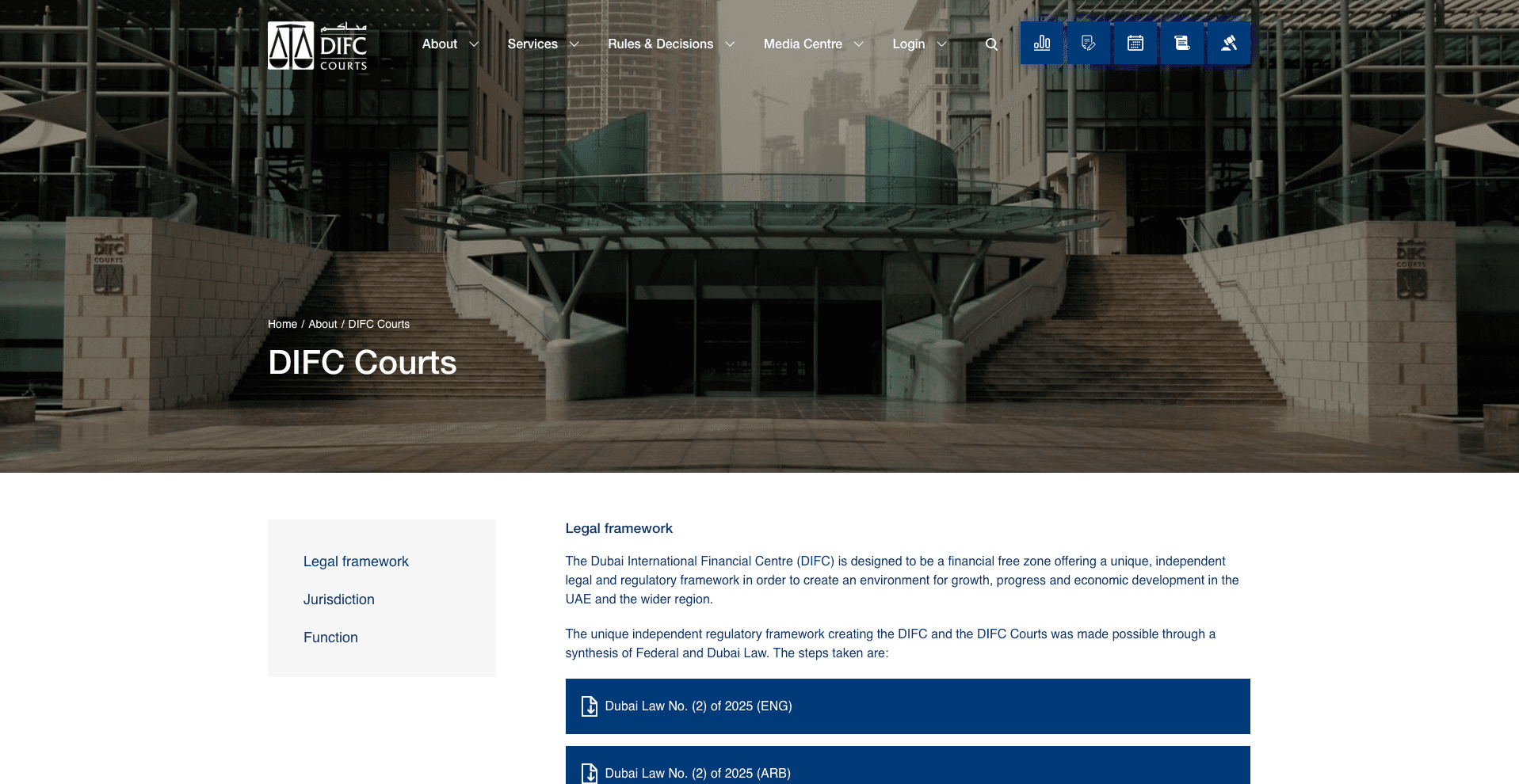 DIFC Courts — Judicial & Public Sector
