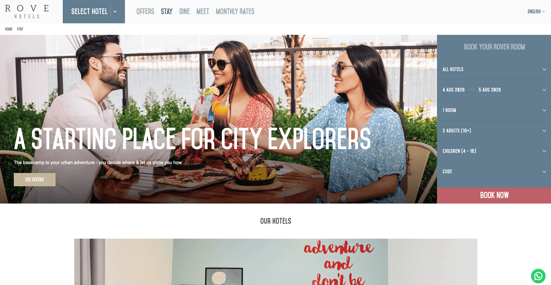 Rove Hotels — Hospitality