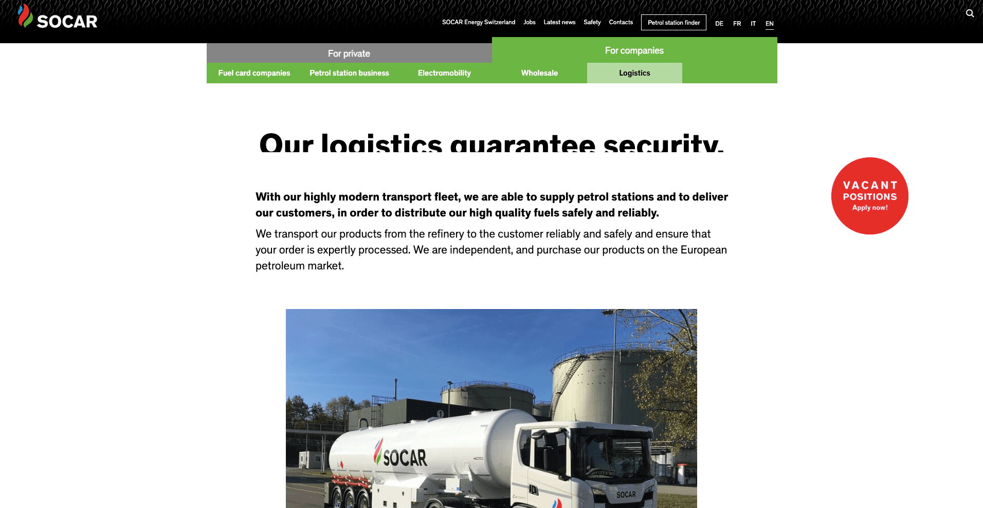 Socar Logistics — Logistics & Energy