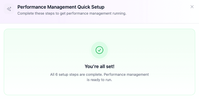 Launch a review cycle in minutes